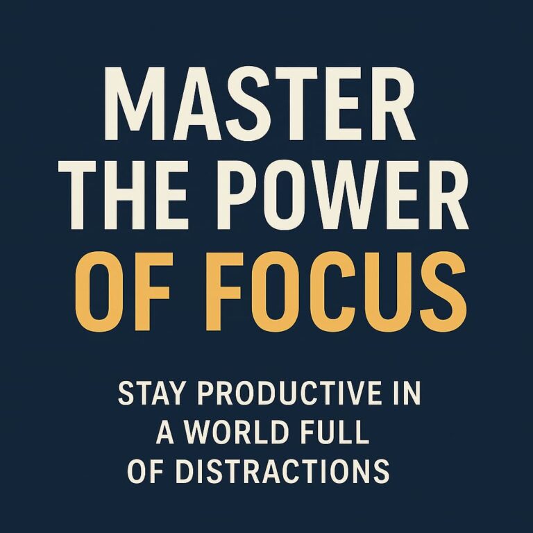 The Power of Focus: How to Stay Productive in a World Full of Distractions